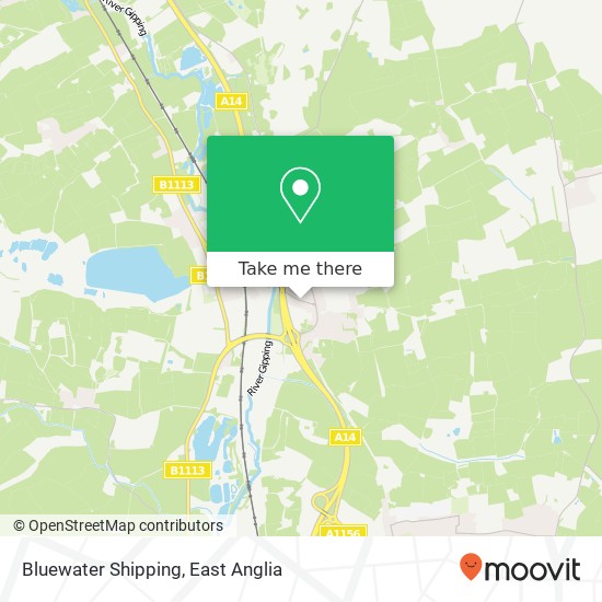 Bluewater Shipping map