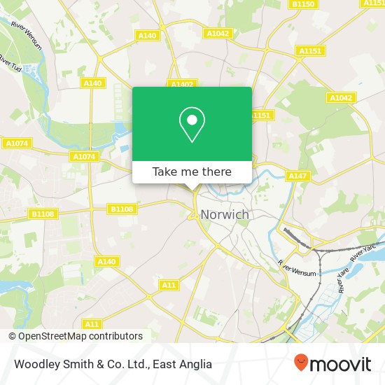Woodley Smith & Co. Ltd. map