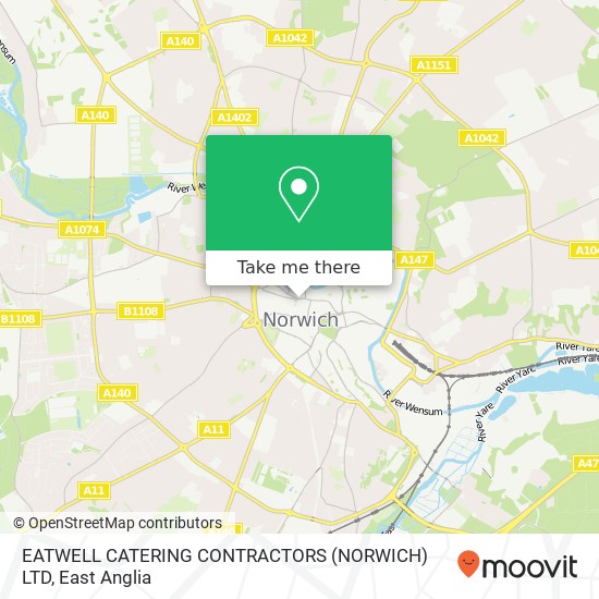 EATWELL CATERING CONTRACTORS (NORWICH) LTD map