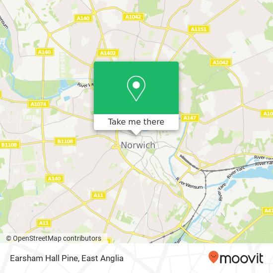 Earsham Hall Pine map