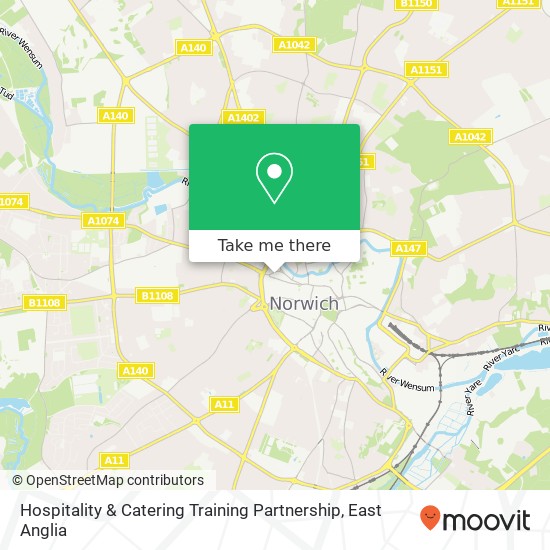 Hospitality & Catering Training Partnership map