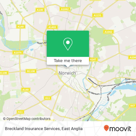 Breckland Insurance Services map