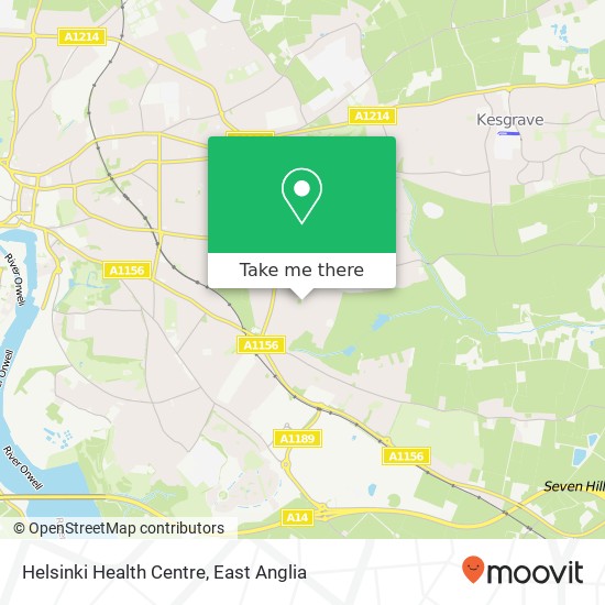 Helsinki Health Centre map