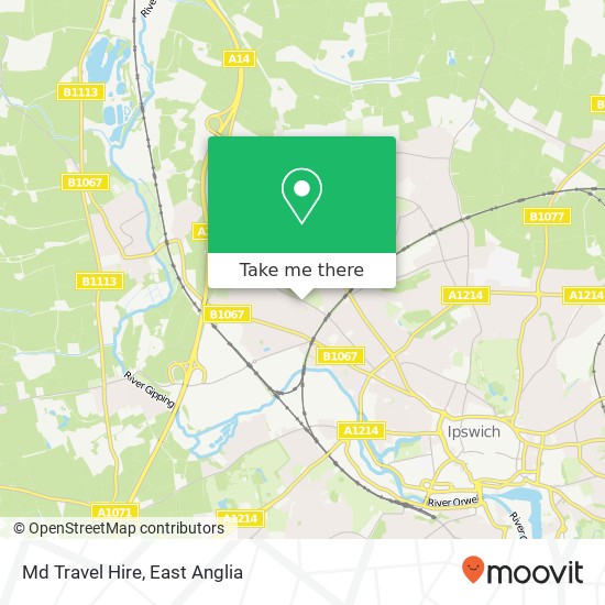 Md Travel Hire map