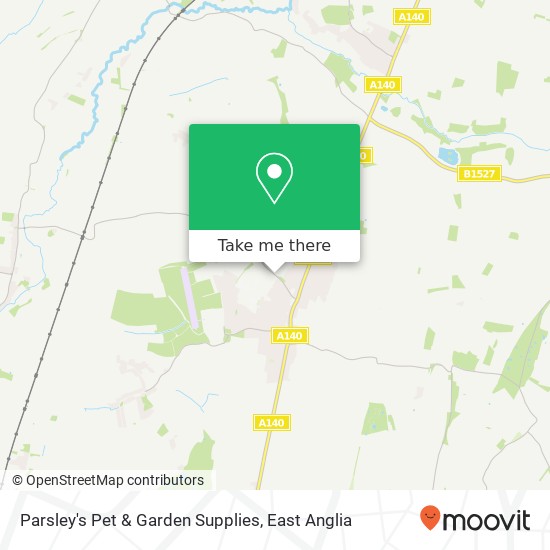 Parsley's Pet & Garden Supplies map