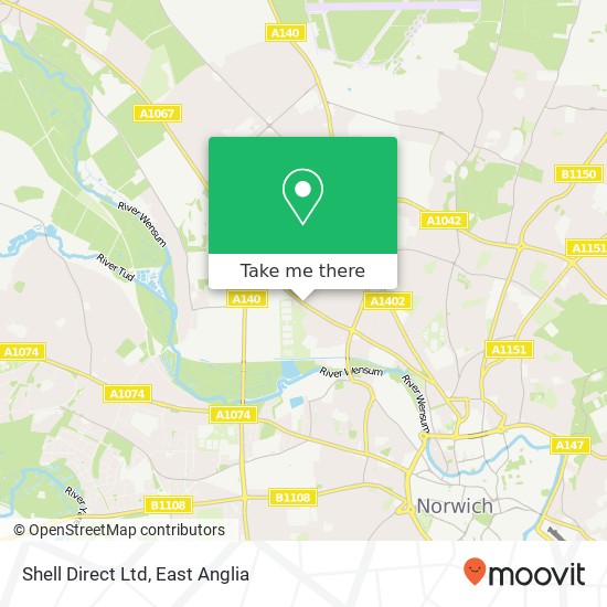 Shell Direct Ltd map
