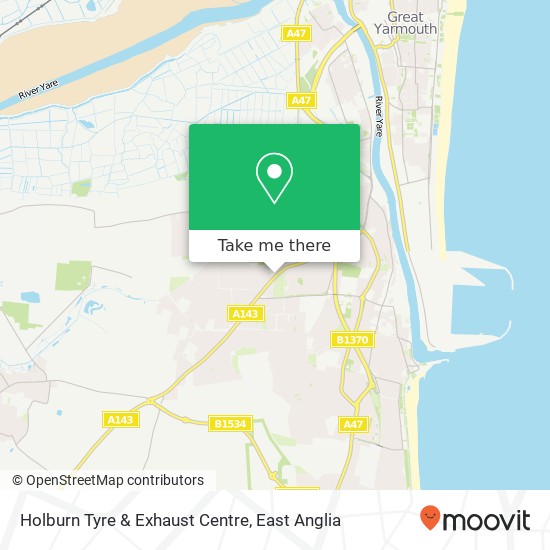 Holburn Tyre & Exhaust Centre map