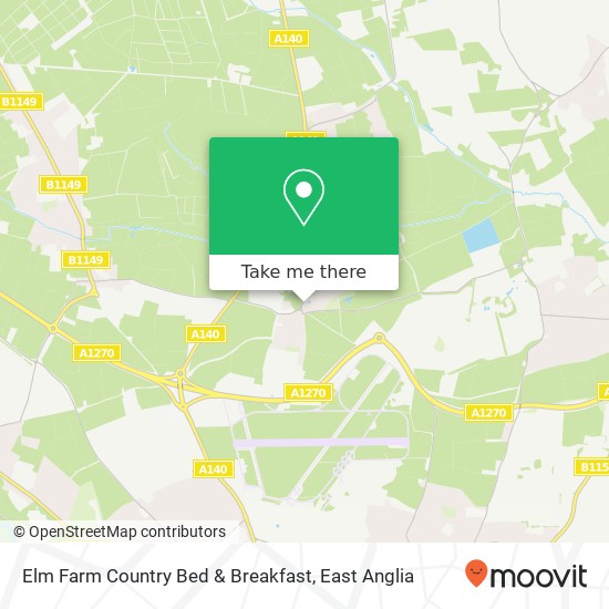 Elm Farm Country Bed & Breakfast map