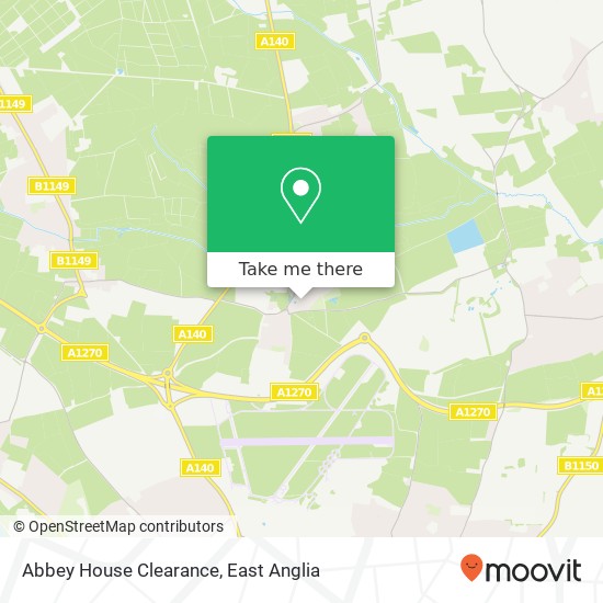 Abbey House Clearance map
