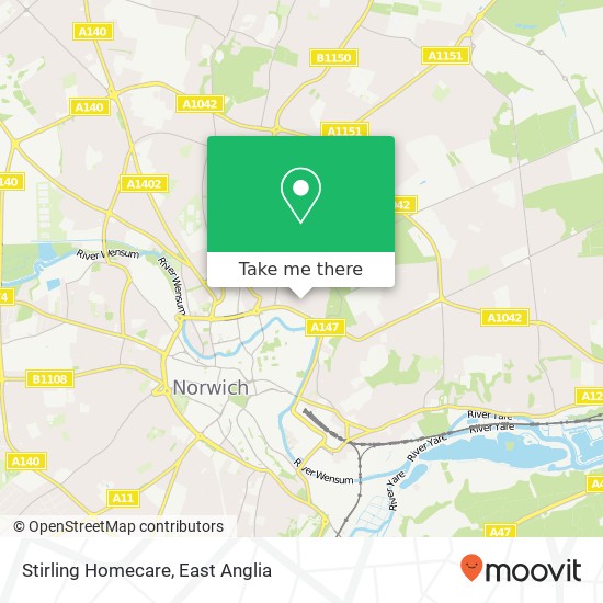 Stirling Homecare map