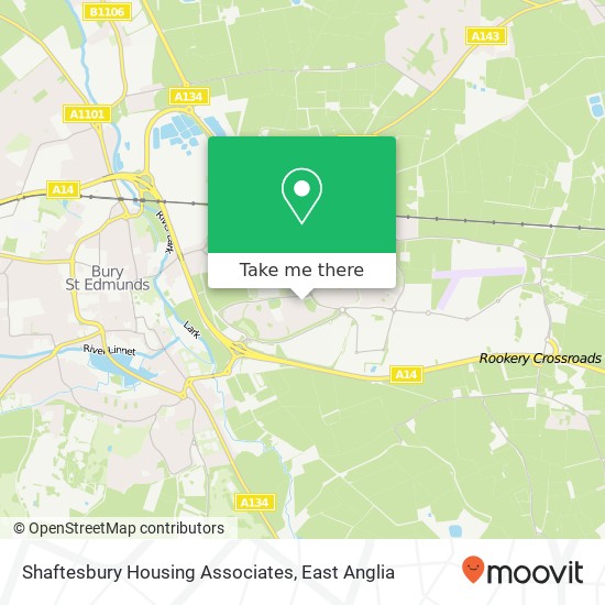 Shaftesbury Housing Associates map