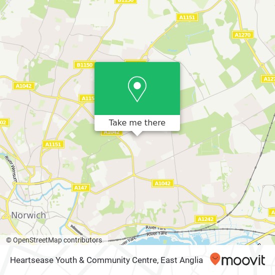 Heartsease Youth & Community Centre map