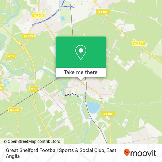 Great Shelford Football Sports & Social Club map