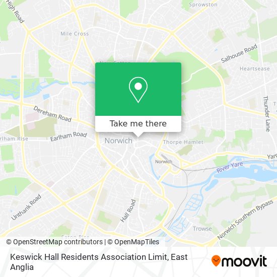 Keswick Hall Residents Association Limit map