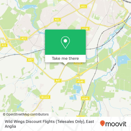 Wild Wings Discount Flights (Telesales Only) map