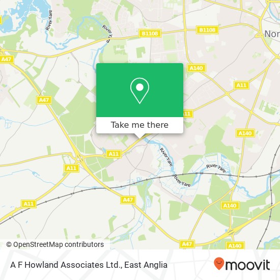 A F Howland Associates Ltd. map