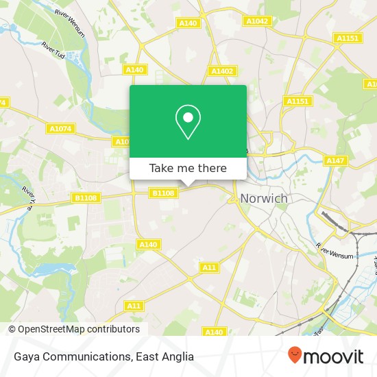 Gaya Communications map