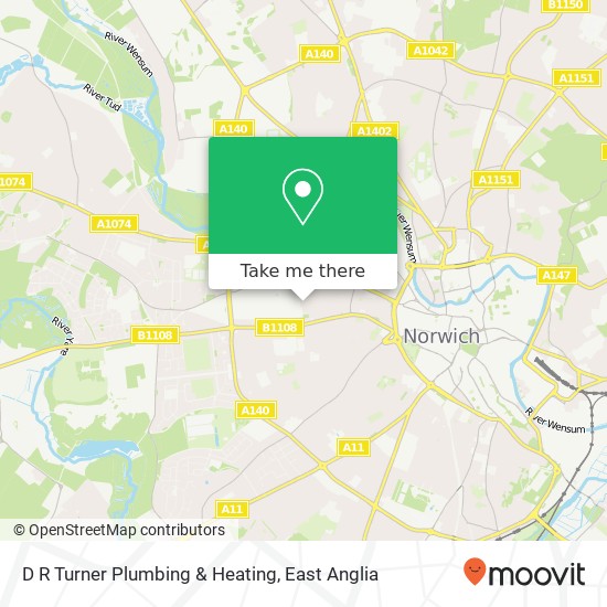 D R Turner Plumbing & Heating map