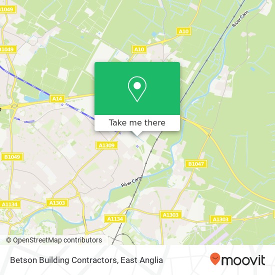 Betson Building Contractors map