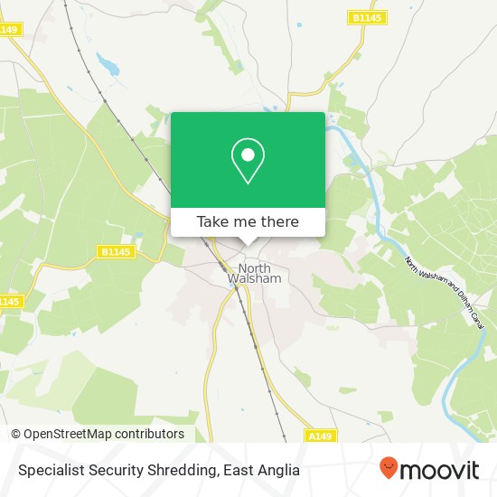 Specialist Security Shredding map