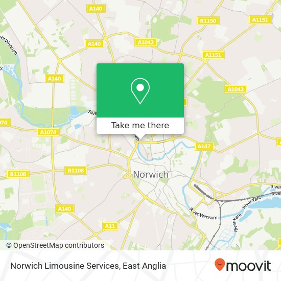 Norwich Limousine Services map