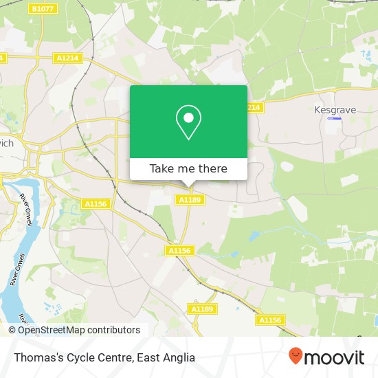 Thomas's Cycle Centre map