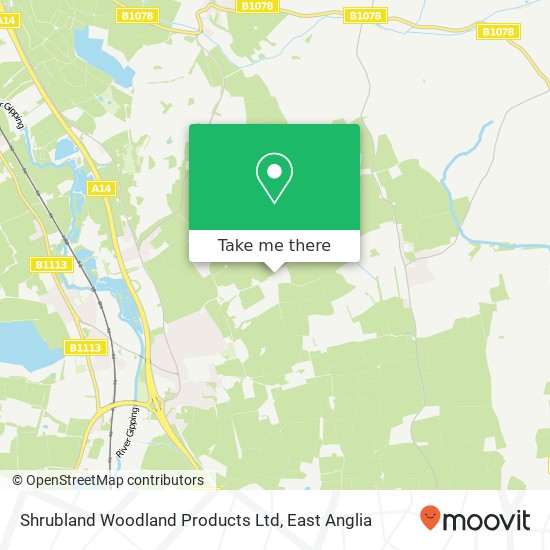 Shrubland Woodland Products Ltd map