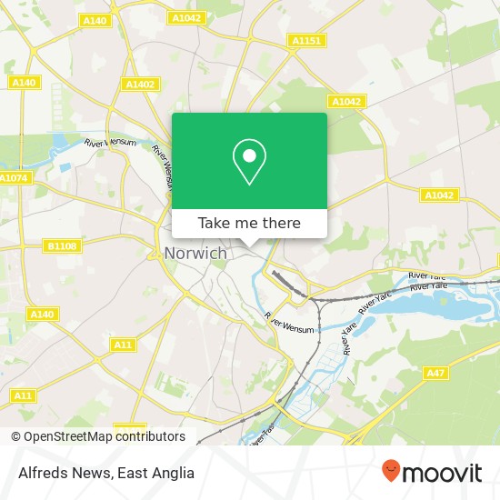 Alfreds News map