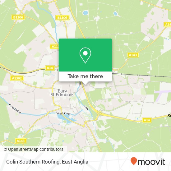 Colin Southern Roofing map