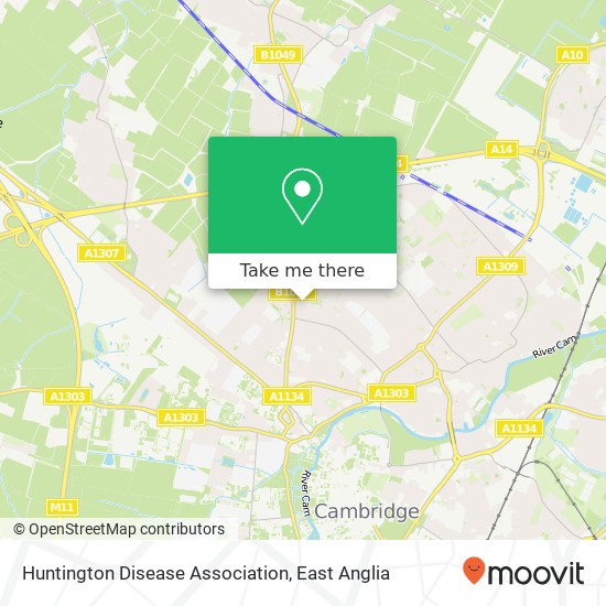 Huntington Disease Association map