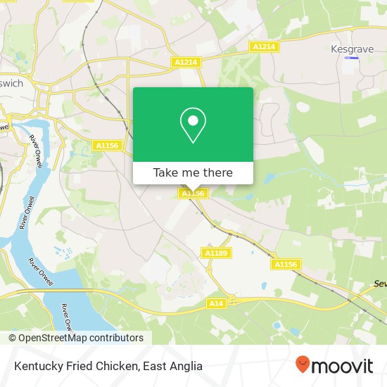 Kentucky Fried Chicken map