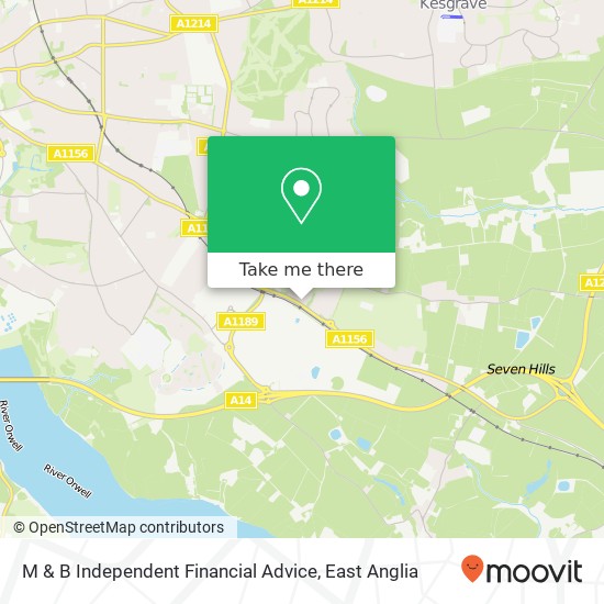 M & B Independent Financial Advice map
