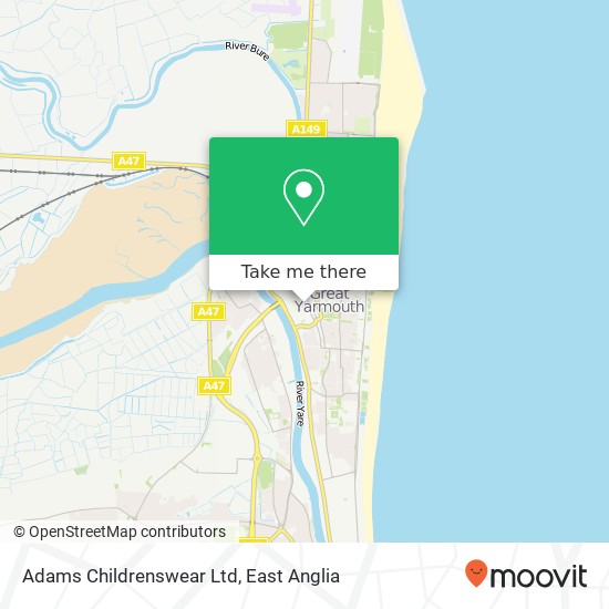 Adams Childrenswear Ltd map