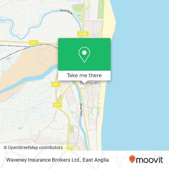 Waveney Insurance Brokers Ltd. map
