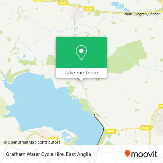 Grafham Water Cycle Hire map