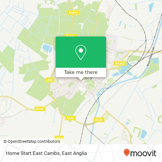 Home Start East Cambs map