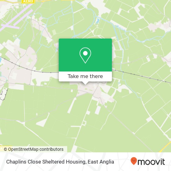 Chaplins Close Sheltered Housing map