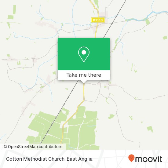 Cotton Methodist Church map