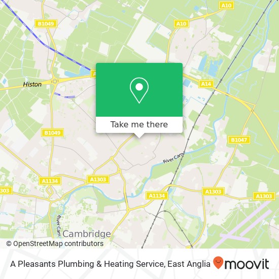 A Pleasants Plumbing & Heating Service map