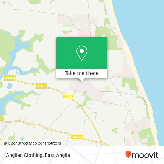 Anglian Clothing map