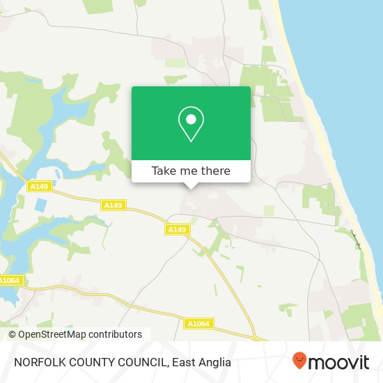 NORFOLK COUNTY COUNCIL map