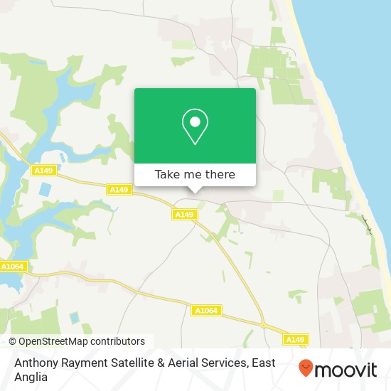Anthony Rayment Satellite & Aerial Services map
