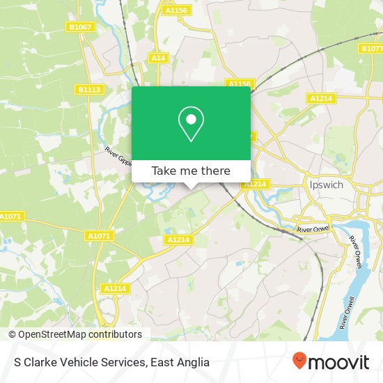 S Clarke Vehicle Services map