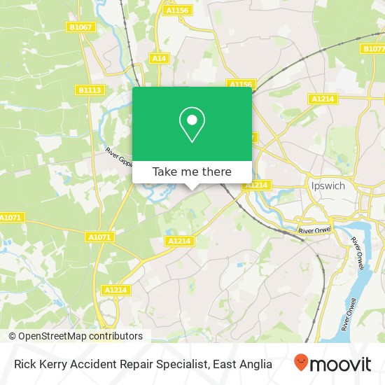 Rick Kerry Accident Repair Specialist map