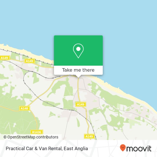 Practical Car & Van Rental map