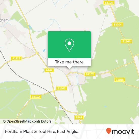 Fordham Plant & Tool Hire map