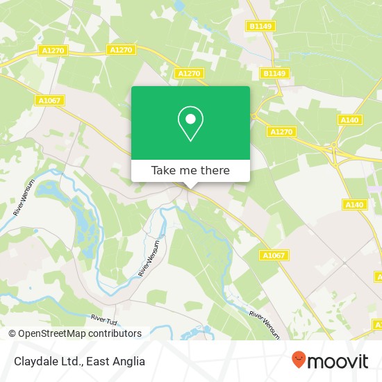 Claydale Ltd. map