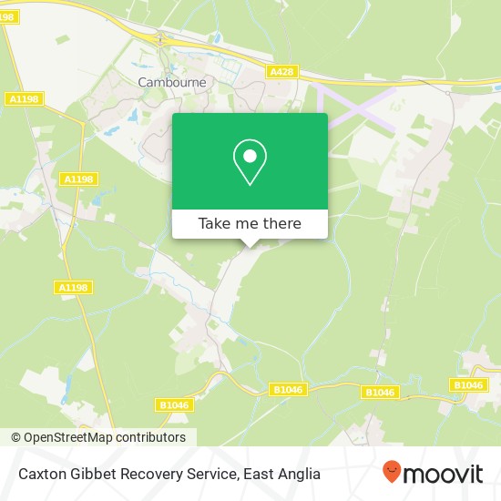 Caxton Gibbet Recovery Service map