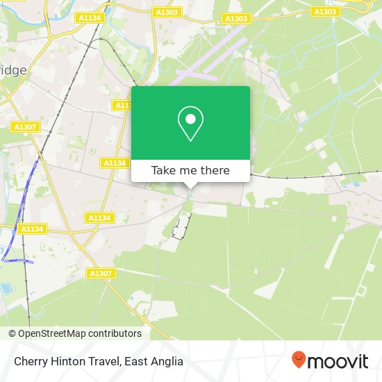 Cherry Hinton Travel map
