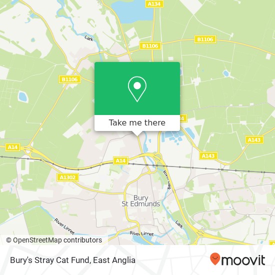 Bury's Stray Cat Fund map